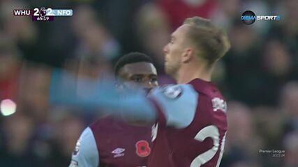 West Ham United with a Goal vs. Nottingham Forest