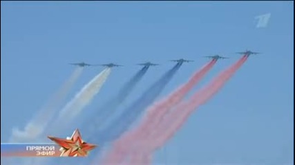 9 май 2010 Москва Россия - Въздушен Парад - 2 