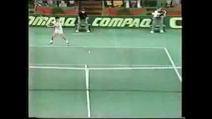 Michael Chang vs Stich. 1992 Grand Slam Cup