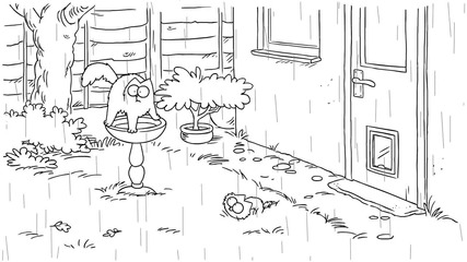 Котка на Саймън и априлския дъжд