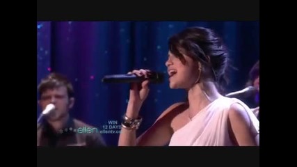 Selena Gomez - Naturally Ellen Show Ft The Scene Live 2009 