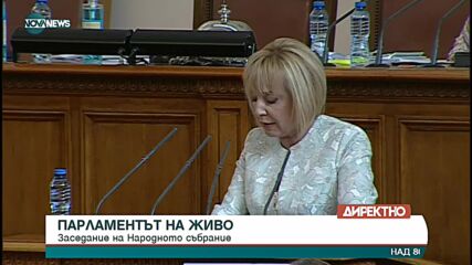 Изявление на Мая Манолова пред НС