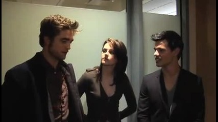 The Oprah Winfrey Show Backstage with Kristen Stewart. Robert Pattinson and Taylor Lautner 