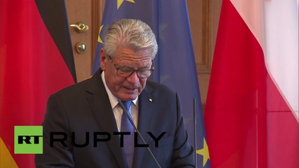 Germany: President Gauck calls for 'European' response to refugee crisis