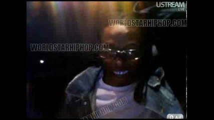 Lil Wayne On Live Web Stream, Last Night Before Heading To Prison! (says His Final Goodbye) + Fat Jo 