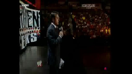 Wwe Raw 25.08.08 - Mike Adamle Обявява Контузията На John Cena
