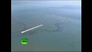 Въздушно видео от град близо до японкото земетресение Епицентърът 