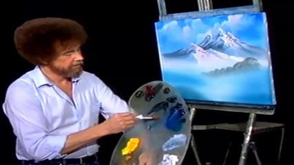 S10 Радостта на живописта с Bob Ross E01 -извисяващ се планински връх ღобучение в рисуване, живописღ