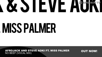 Afrojack and Steve Aoki ft. Miss Palmer - No Beef (vocal Mix)