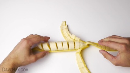 Готин трик с нарязан банан