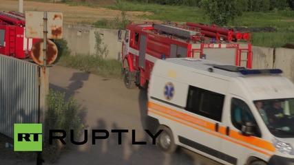 Ukraine: Oil depot blaze still raging despite efforts of 180 firefighters