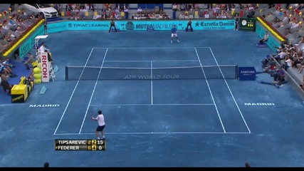 Federer vs Tipsarevic - Madrid 2012