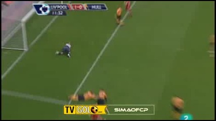 Liverpool 6 - 1 Hull - Фернандо Торес Гол