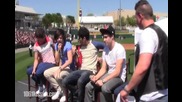 One Direction - Интервю на сцената в Dr Pepper Ballpark за 106.1 Kiss Fm - Далас