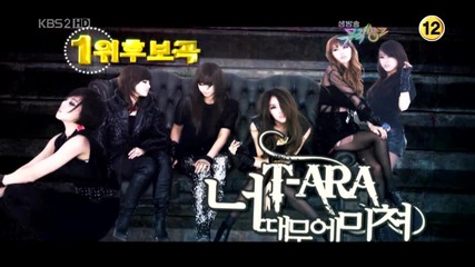 T - Ara - I Go Crazy Because Of You ( 12-03-2010 K B S Music Bank )