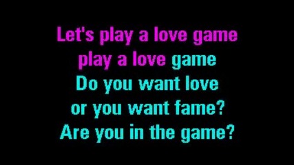Lady Gaga - Lovegame (караоке)