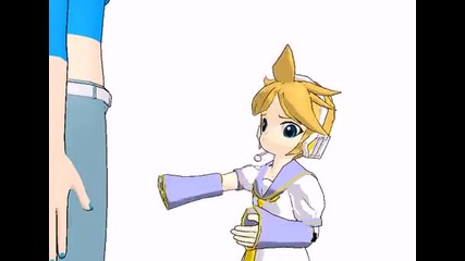 [mmd]dont go any closer or Chibi Len will lay eggs in your stomach