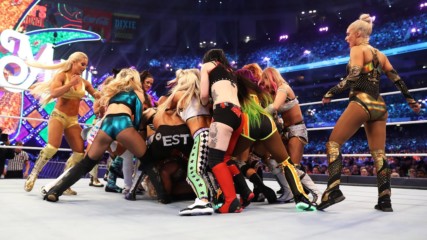 NXT Superstars take over the first-ever WrestleMania Women's Battle Royal Match: WrestleMania 34 Kickoff Match