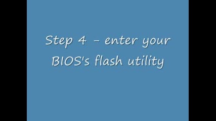 Flashing a Pc Bios from a Usb pen drive 