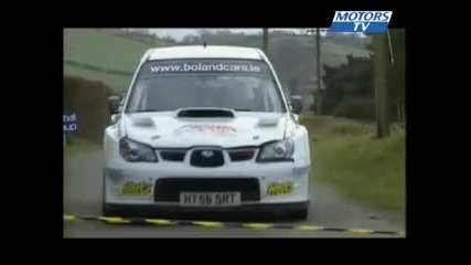 Bagarre Subaru Impreza vs Ford Focus rallye Irlande 2008 