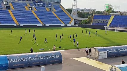 Официална тренировка на Шкупи преди визитата на Левски утре