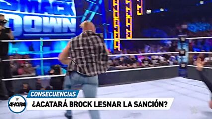 ¿Acatará Brock Lesnar su sanción en SmackDown?: WWE Ahora, Oct 29, 2021