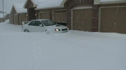 Subaru Impreza срещу сняг