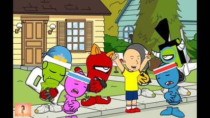 caillou hit on people and gets grounded