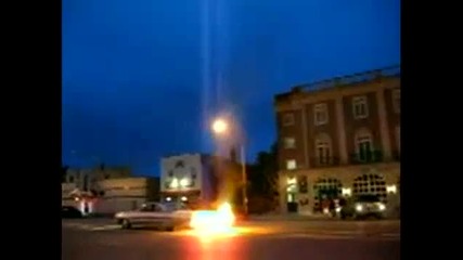 Car Big Flames Coming Out Of Exhaust!! 