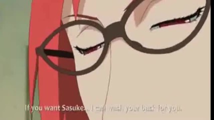 Sasuke and Karin funny scene 