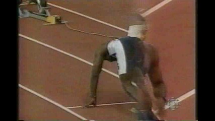 Michael Johnson - полуфинал на 400м световно в Севилия 