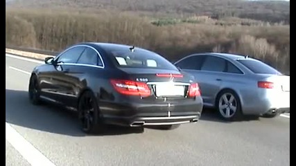 Mercedes E500 coupe vs Audi Rs6