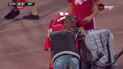 Каранга вкара дежурния си гол – 3:0 за ЦСКА срещу Верея