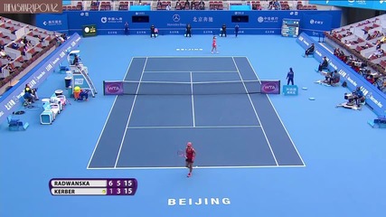 Agnieszka Radwanska vs Angelique Kerber Beijing 2015 Highlights