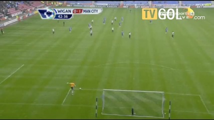 Уиган 0 - 2 Манчестър Сити 19.09.2010