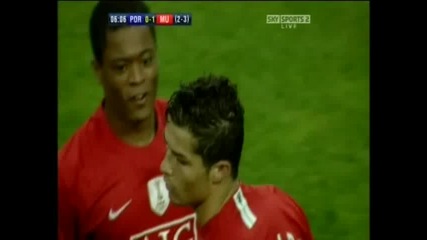 Порто - Манчестър Юнайтед 0:1 - Фантастичен гол на Роналдо!отново видяхме класата на Юнайтед!!! 