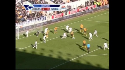 Уулвърхямптън 2:2 Суонзи