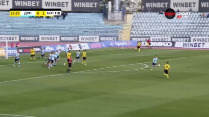 Дунав - Ботев Пд 0:1 /първо полувреме/
