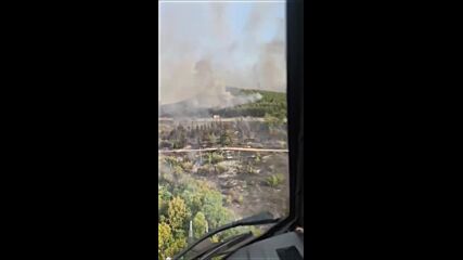 ВВС участваха активно при овладяването на пожара в Област Пазарджик