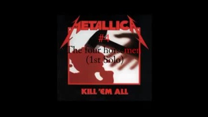 Top 10 Kirk Hammett solos