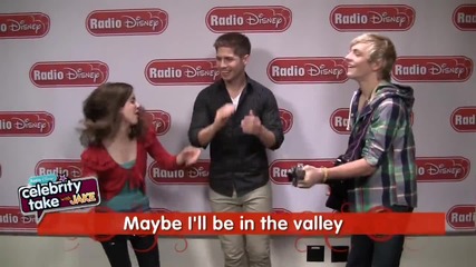 Ross Lynch and Laura Marano from Disney Channel's -austin & Ally- Singing on Radio Disney