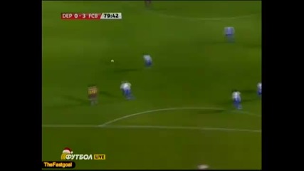 Deportivo vs Barcelona (0 - 4) - Brilliant Goal Iniesta 