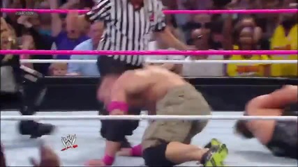 John Cena, Cody Rhodes & Goldust vs Damien Sandow & The Real Americans