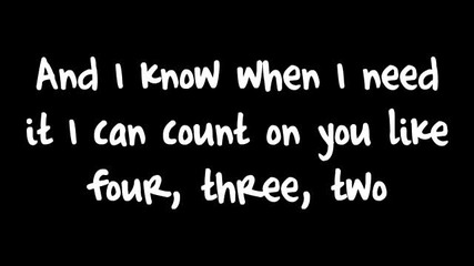 Count On Me - Bruno Mars Lyrics