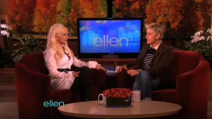 Christina Aguileras Interview on Ellen Degeneres (november 18, 2010) 