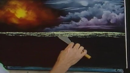S03 Радостта на живописта с Bob Ross E08 - нощна светлина ღобучение в рисуване, живописღ