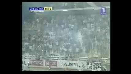 Zrinjski - Partizan - Neredi i tuca na stadionu u Mostaru