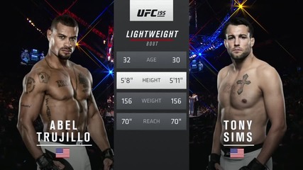 Abel Trujillo vs Tzony Sims (ufc 195, 02.01.2016)