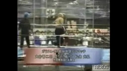Zero-1: Shinjiro Otani vs. Mitsuhiro Matsunaga 17.05.2008 - Мач В Клетка - Със Стъкло