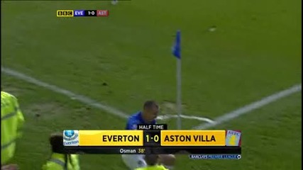 Everton - Aston Villa 2:2 (02.04.2011г.) 